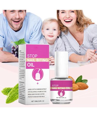 Wpsagek Anti Nail Biting Polish Bitter Oil Anti Nail Biting Polish | Nail Care No Bite Nail Polish Nail Biter Stopper Safe & Effective Solution Stop Biting Nails for Kids - Buy Online on GoSupps.com