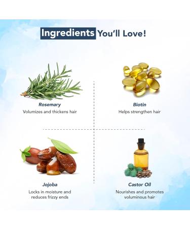 Buy Botanic Hearth 100% Pure Rosemary Oil for Hair Growth | Biotin Infused Hair Treatment | Nourishing & Volumizing with Jojoba & Castor Oil | Non-GMO - 2 fl oz - Buy Online on GoSupps.com