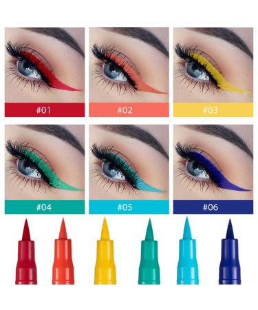 12 Colorful Eyeliner Pen Set - Eye Shadow Pencil & Lip Liner Kit | Professional Waterproof & Retractable Eye Makeup | Metallic, Glitter & Pearl Eyeliner Pencil for Women - Buy Online on GoSupps.com