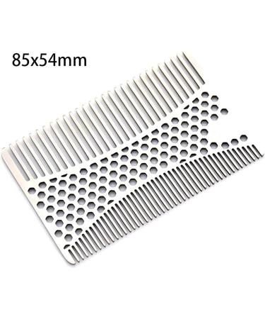 Comb Stainless Steel Beard Comb Stainless Steel Men Beard Comb Credit Card Size Easy to Carry Beard Straightener wooden comb - Buy Online on GoSupps.com