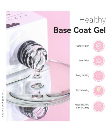 Makartt Extra Strong Base Coat Nail Polish 15ml - Long-Lasting Gel Foundation for Press-On Nails & Nail Charms - Soak Off UV/LED Gel - Perfect DIY Gift for Women - Buy Online on GoSupps.com