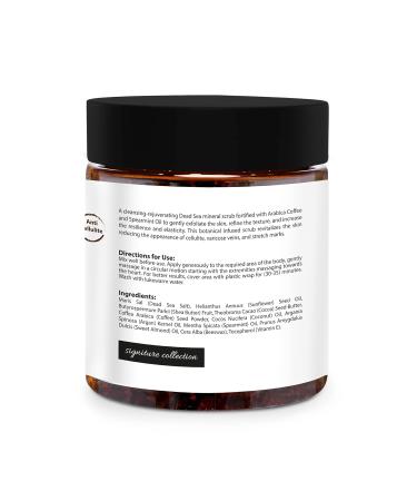 All Natural Coffee Peppermint Body Scrub with Dead Sea Salt - Paraben Free Vegan Cellulite & Stretch Marks Treatment - Infused with Argan & Vitamin E (10.58 oz - Buy Online on GoSupps.com