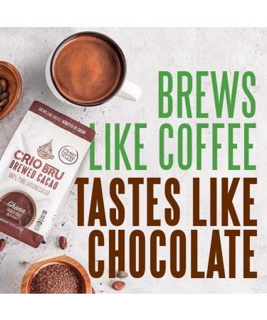 Crio Bru Brewed Cacao Ghana French Roast 1.5lb Bag | Coffee Alternative | 100% Pure Ground Cacao | 99.99% Caffeine Free | Keto Paleo Non-GMO | 1.5 Pound Pack - Buy Online on GoSupps.com
