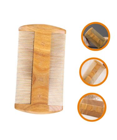 Shop Angoily 5-St Green Sandalwood Beard Comb for Men | Premium Wooden Mustache & Beard Brush - Perfect Gift for Bearded Men - Buy Online on GoSupps.com