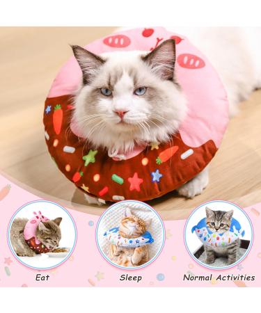 Halinuia Soft Anti-Bite Cat Collar - 2 Piece Donut Design for Kittens & Puppies | Protective Post-Surgery Care - Buy Online on GoSupps.com