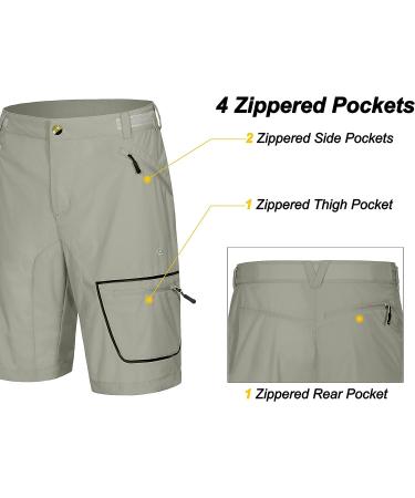 Little Donkey Andy Men's Quick Dry Hiking Shorts - Light Khaki, Size Large - Buy Online on GoSupps.com