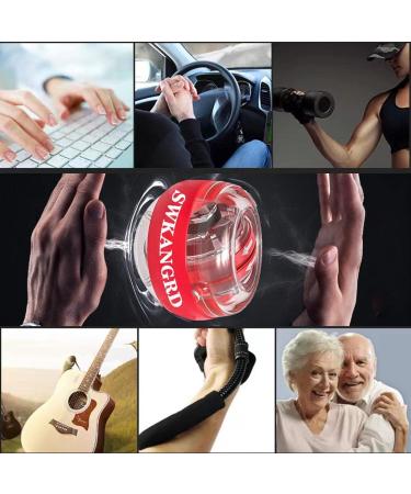 Enhance Strength with Swkangrd Gyroscopic Wrist Ball - Ergonomic Hand Trainer for Arm Muscle Development - Red Energy Ball - Buy Online on GoSupps.com