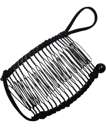 Banana Clip Holder Clip for Fixing Hair Metal Banana Combs for Women Girls Combs Clip for Long Thick Curly Hair Black - Buy Online on GoSupps.com