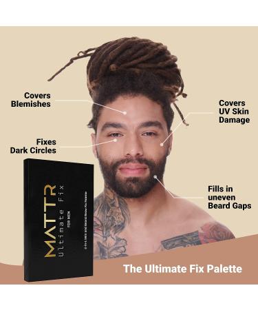 MATTR Ultimate Fix Palette for Men - Conceals Blemishes, Evens Skin Tone, Covers Dark Circles - Vegan Men's Skin Care Palette | Fragrance-Free - Achieve a Natural Look - Buy Online on GoSupps.com