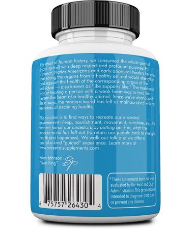 Ancestral Supplements Grass Fed Ovine Thymus Glandular Extract - Histamine & Immune Support, Non-GMO 180 Capsules - Buy Online on GoSupps.com