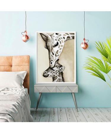 Reofrey DIY Giraffe Diamond Painting Kit - Full Drill Round Rhinestone Cross Stitch Embroidery - 30x40 cm - Buy Online on GoSupps.com