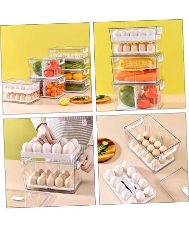 Yardenfun 1pc Egg Storage Box Eggs Food Container Refrigerator Egg Storage Organizer Stackable Tray re-usable - Buy Online on GoSupps.com