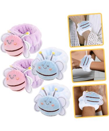 Bracelet Lavage Visage Spa Poignet Lot De 4 Forme Abeille Absorbant Doux Peau Confortable Utilisation - Buy Online on GoSupps.com