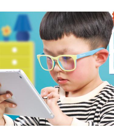 Safeyear Kids Blue Light Blocking Glasses SG022 | Anti-Eyestrain & UV Protection for Boys & Girls - Ideal for Computers Gaming & Reading - Buy Online on GoSupps.com