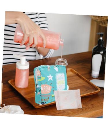 4pcs Menstrual Sanitary Napkin Storage Bag | Portable Travel Pouch Holder for Girls | Makeup and Towel Set Organizer - Buy Online on GoSupps.com