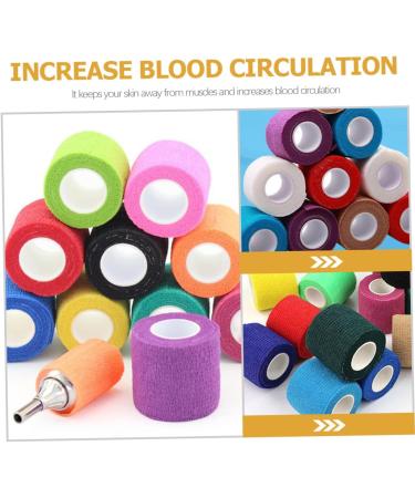 Healeved 24 Rolls Sports Tape - Self-Adherent Muscle Tape for Fitness | Non-Woven Elastic Adhesive Wrap for Injury Prevention - Buy Online on GoSupps.com