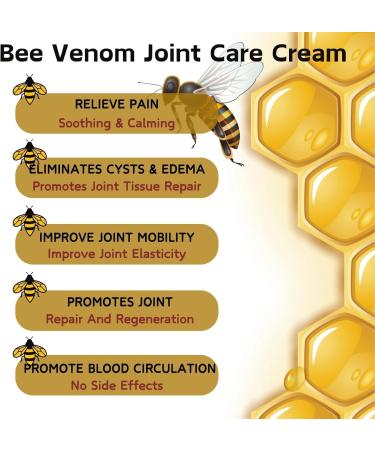 Bee Venom Cream - Pain Relief Gel - Bee Venom Gel Shoulder Joint Knee Muscle Pain Relief - Bee Venom Pain Relief Cream - Muscle Rub Pain Relief -Bee Venom Joint Care Cream - Buy Online on GoSupps.com