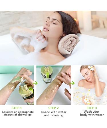  AILKE BOOST LUSTER AILKE Magic Snow White Shower Gel Clean Skin Moisturizing Brightening Skin Tone Natural Avocado Fragrance Gentle Body Wash Leaves Skin Feeling Soft 500 ml - Buy Online on GoSupps.com