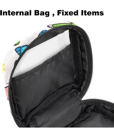 Menstruation Bag with Zipper - Women's Tampon & Napkin Organizer | Butterfly Pattern Collection - Shop Now! - Buy Online on GoSupps.com