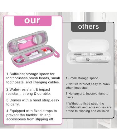Do Yinsh Travel Case for Philips Sonicare & Pro Electric Toothbrushes - Portable Hard-Shell Bag (Pink) - Ideal for Pro 1000 1500 7000 7500 & Sonicare 4100 1100 6100 5300 - Buy Online on GoSupps.com