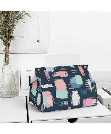 Tissue Box Cover Tissue Box Holder Brushstroke Art Pattern Print Tissue Holder Travel Tissue Packs Facial Paper Holder Decorative Holder - Buy Online on GoSupps.com