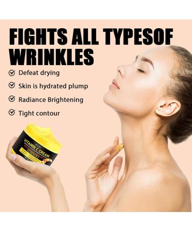 Vitamin C Moisturizer for Face and Neck Anti-Aging Firming Cream Skin Hydration Firming Cream for D collet and Double Chin Reduce Double Chin  - Buy Online on GoSupps.com