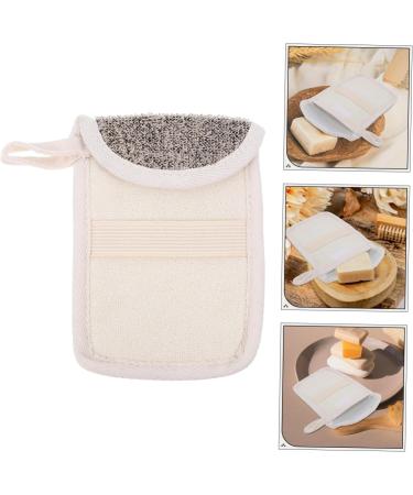 VINTORKY 3pcs Handmade Soap Storage Bag Face Soap Bath Sponges Shower Soap Holder And Acid Soap Black Flax - Buy Online on GoSupps.com