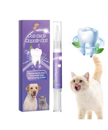 Pet Oral Repair Gel Teeth Cleaning Agent Pet Oral Restorative Gel Dog Teeth Deep Cleaning Pen Teeth Brightening Pen for Pet Pet Teeth Cleaning Pen-1/2/3 Pieces 1 Piece
