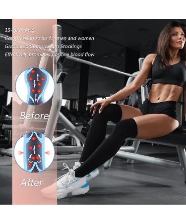 Support Stockings with Zip for Men & Women | Compression Socks for Thrombosis & Varicose Veins | XXL Black - Buy Online on GoSupps.com