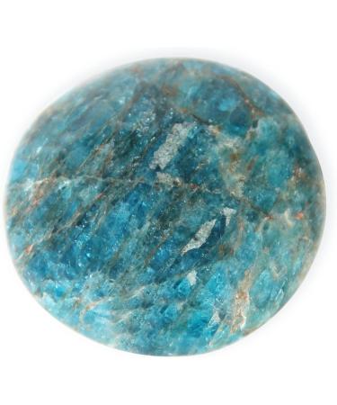 Buy Blue Apatite Hand Flatterer - Natural Smooth Crystal Stone for Healing | 1 Piece - Buy Online on GoSupps.com