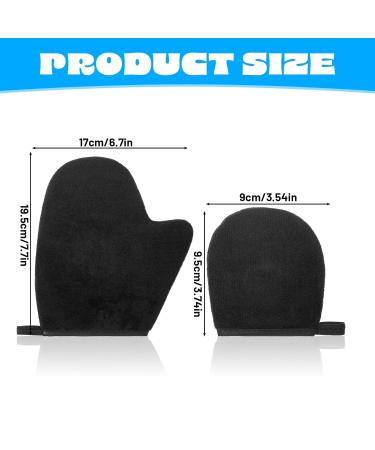 Lnngub 2 Pcs Self Tanning Mitt Tanning Glove Black Tanning Mitts Self Tanner Self Tan Mitt Tanning Mitt Face Tanning Mitt Tanning Gloves for Self Tan Lotion Tanning Mitt Back Applicator for Men Women - Buy Online on GoSupps.com