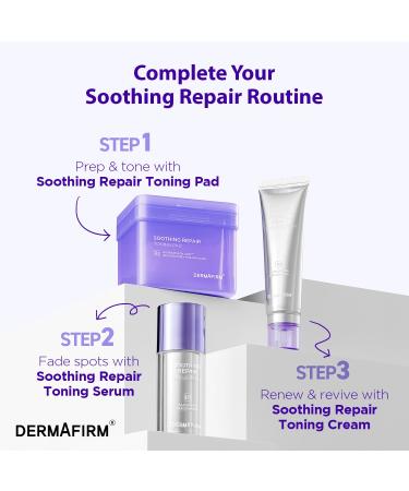 DERMAFIRM Soothing Repair Toning Pad - Korean Skin Care Toner Pads for Face w/Glutathione + PHA AHA LHA - Vegan & Moisturizing Face Exfoliating - Salicylic Acid Facial Pads 70EA - Buy Online on GoSupps.com