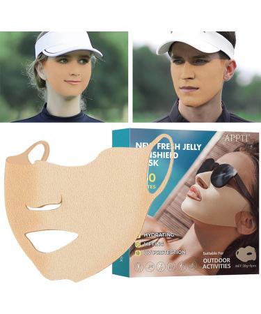 5 Pcs Sun Masks for Women UV Face Mask Skin Care Skinfriendly facial mask moisturizing Skin care mask with UV protection moisturizing gel breathable - Buy Online on GoSupps.com