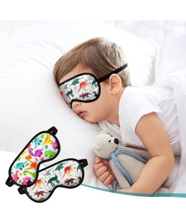 6-Piece Kids Shark Dinosaur Sleep Mask Set | Soft Satin Eye Mask for Boys | Adjustable Straps | Light Blocking Eye Cover | Kids Night Mask | 6 Styles - Buy Online on GoSupps.com