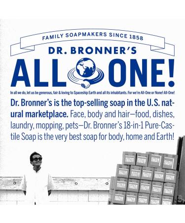 Dr. Bronners Peppermint Pure-Castile Liquid Soap 32oz 2-Pack - Organic 18-in-1 Soap for Face, Body, Hair, Laundry, Pets & Dishes - Concentrated, Vegan, Non-GMO - 32 Fl Oz (Pack of 2) - Buy Online on GoSupps.com