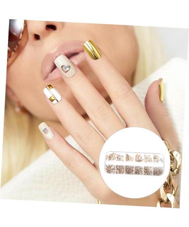 1 Box Nail Art Flat Drill Rhinestone Nail Charms Diy Nail Charms Rhinestones Gems Stones Manicure Decors Crystal Nail Diamonds Diamond Decor Nail Gem Glass Manicure Tools Self Made - Buy Online on GoSupps.com