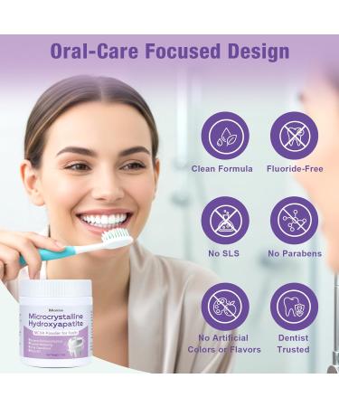 Microcrystalline Hydroxyapatite Powder for Teeth MCHA Tooth Powder Supports Enamel-Friendly & Gentle Whitening Fine Tooth Powder for Enamel Care Easy DIY Oral Care Alternative 30g - Buy Online on GoSupps.com