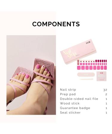 Self-Adhesive Nail Film - 32 Toothed Gel Nail Wraps | UV Hardening | Perfect Gifts for Women & Girls - Buy Online on GoSupps.com