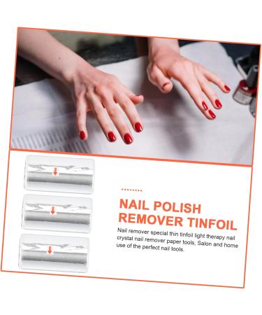 MERRYHAPY 3rolls Nail Foil Silver Foil Flakes Soak off Nail Warp Art Foil Gold Flakes Craft Nail Polish Removal Wraps Nail Tools Nail Remover Tinfoil Nail Soak off Wraps Tin Foil - Buy Online on GoSupps.com