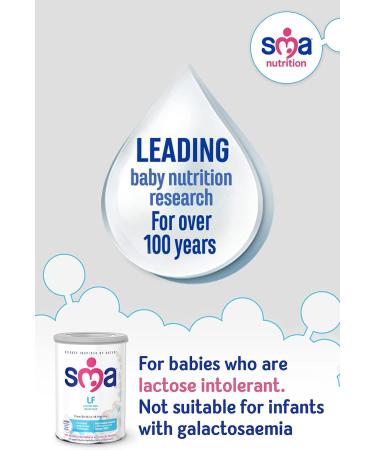 SMA LF Lactose Free Infant Milk Powder Formula 400g (Pack of 1) - Suitable from Birth - Buy Online on GoSupps.com