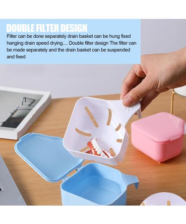 Portable Bite Dose: Dual-Purpose Prosthesis Container & Denture Box with Sieve for Secure Storage & Immersion - Buy Online on GoSupps.com