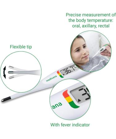 Medisana TM 705 Fever Thermometer - Accurate Temperature Reading with Fever Indicator - Buy Online on GoSupps.com