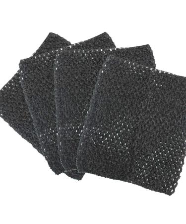 Time to Sparkle 4pcs Crochet Tube Top Crochet Tutu Infant Dress Baby Girls Skirt Pettiskirt 10"x12" Black 25x30cm Black - Buy Online on GoSupps.com
