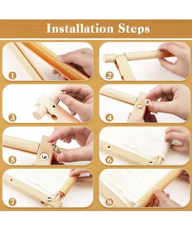 Wooden Needlepoint Embroidery Tapestry Frame 12x33 Inch - Stitching Tool for Cross Stitch, Quilting, and Sewing - Buy Online on GoSupps.com
