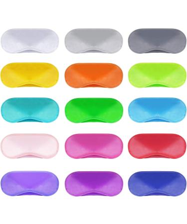 30 Pieces Blindfold Eye Cover Sleep Mask for Games Party Sleeping Travel with Nose Pad and Adjustable Strap (Multicolored)