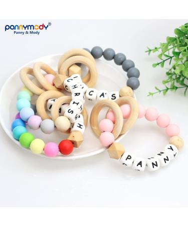 Personalized Teething Relief Ring with Name (Pearl) - Buy Online on GoSupps.com