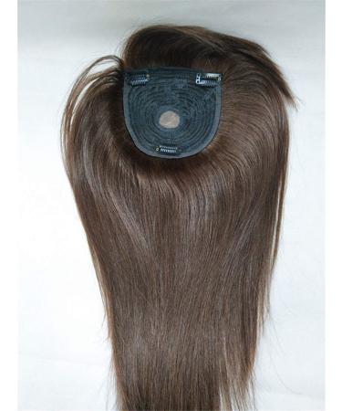 18 Long Straight Bangs Hairpiece for Women | Dark Brown Thinning Hair Solutions - Buy Online on GoSupps.com