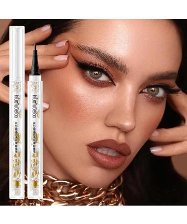 Liquid Eyeliner | Long-Lasting Liquid Waterproof Silkworm | Smudgeproof Eye Makeup Tool for Dating Night Out and Daily Use Pochy - Buy Online on GoSupps.com