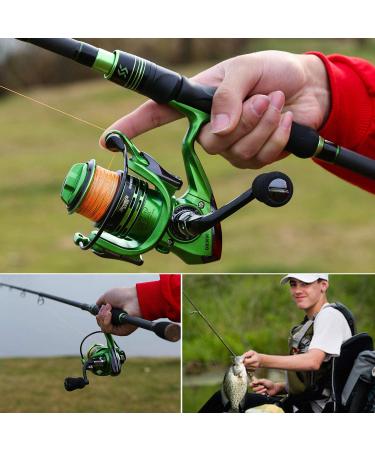 YONGZHI 131BB Fishing Reel - Lightweight & Ultra Smooth Spinning Reel for Saltwater/Freshwater - 1000 Green - Buy Online on GoSupps.com