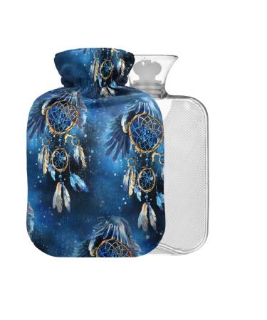 Hot water bottle with cover 2 l large hot water bag for pain relief back pain heat-cold therapy